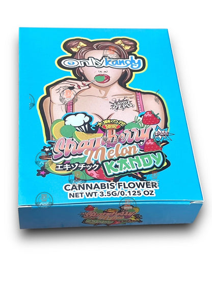 Only Kandy Strawberry Melon Kandy Mylar Bags with Boxes 3.5g Box Packaging Holographic