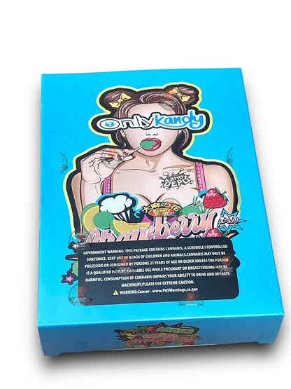 Only Kandy Strawberry Melon Kandy Mylar Bags with Boxes 3.5g Box Packaging Holographic