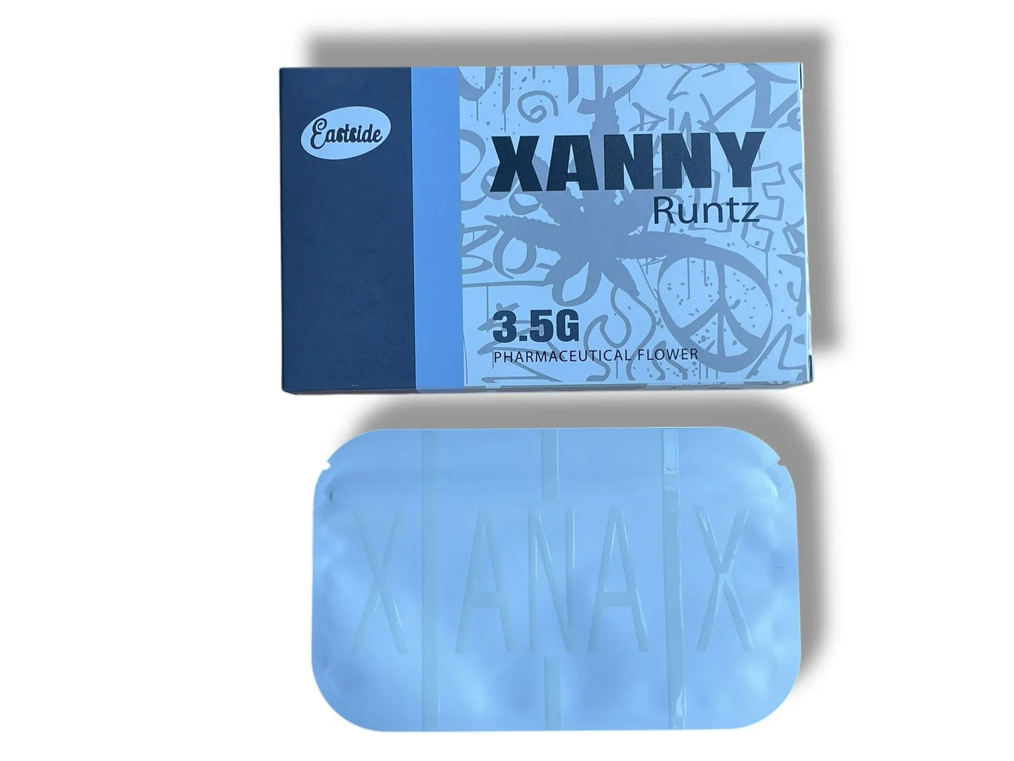 Mylar Bags with Boxes 3.5g Box Packaging Eastside Xanax - Black Unicorn Hub