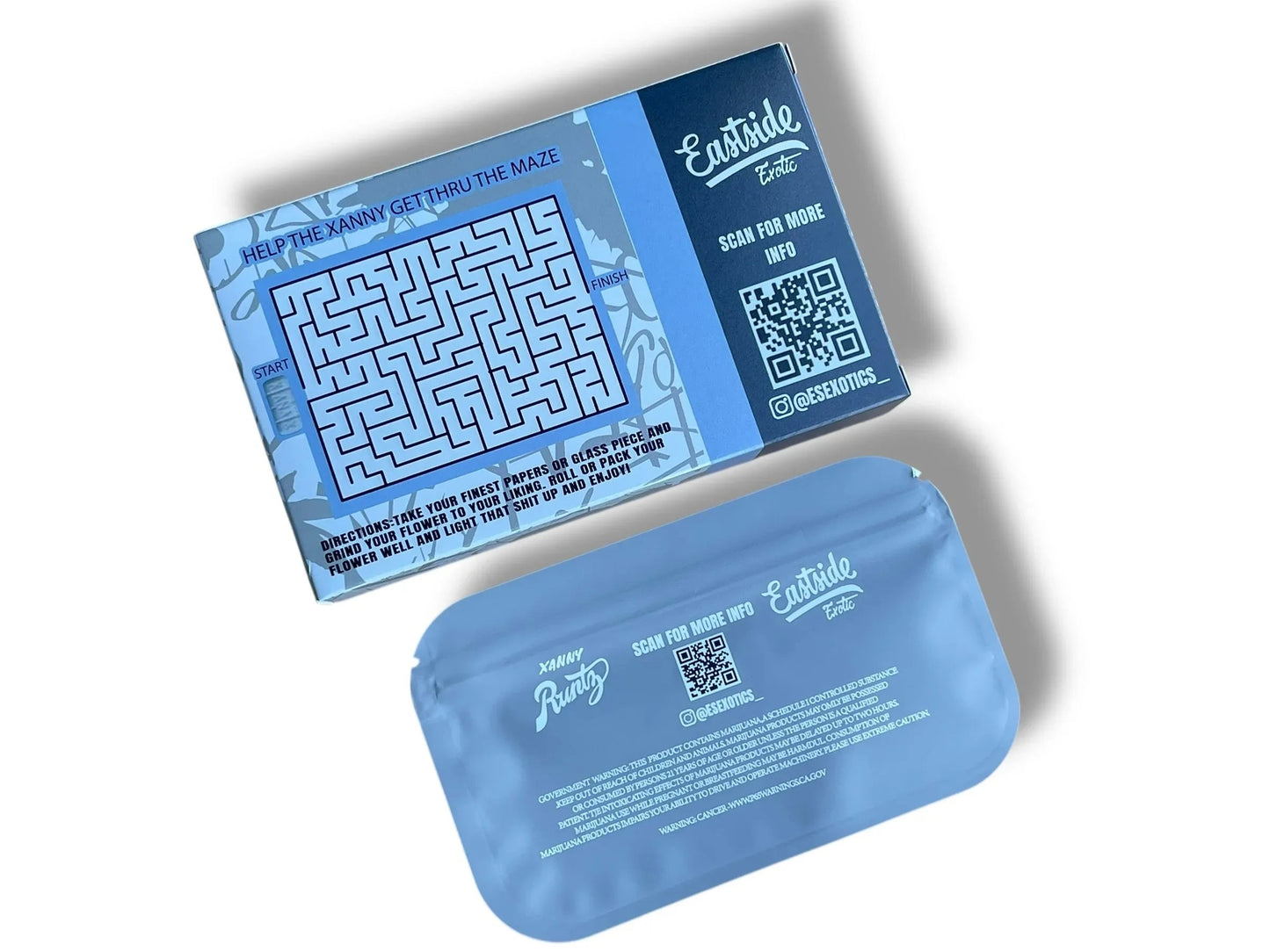 Mylar Bags with Boxes 3.5g Box Packaging Eastside Xanax - Black Unicorn Hub