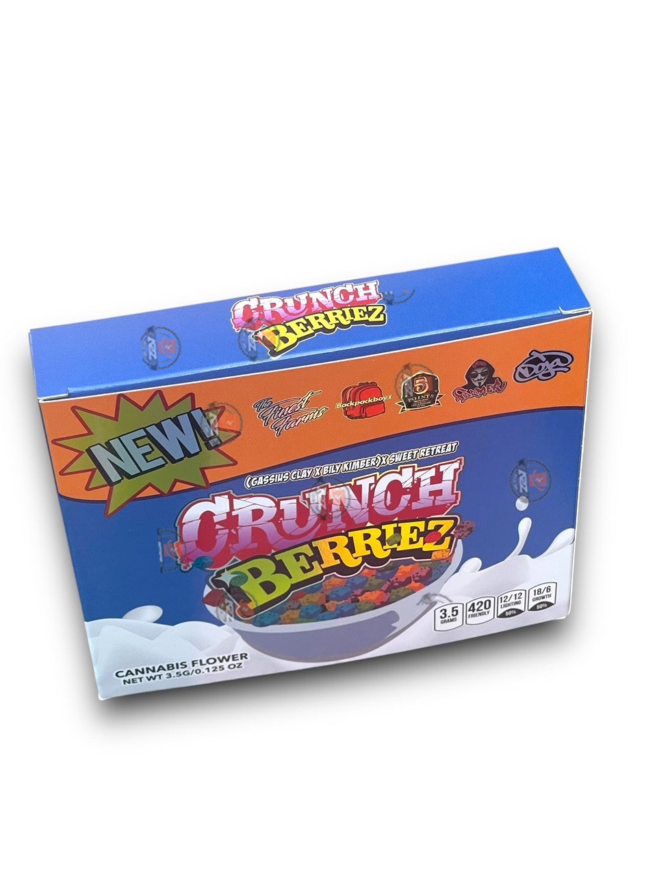Crunch Berriez Mylar Bags with Boxes 3.5g Box Packaging Holographic