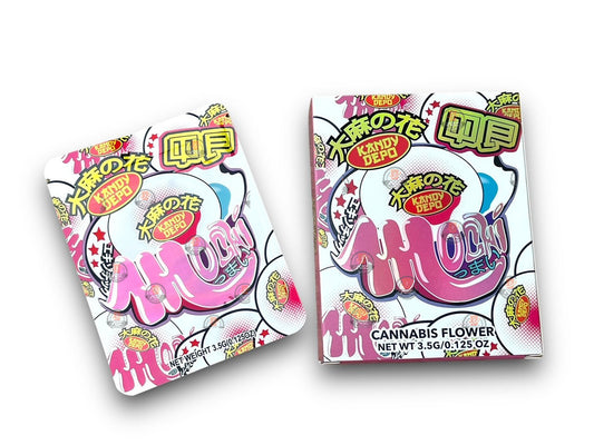 Kandy Depo Mochi Mylar Bags with Boxes 3.5g Box Packaging Holographic