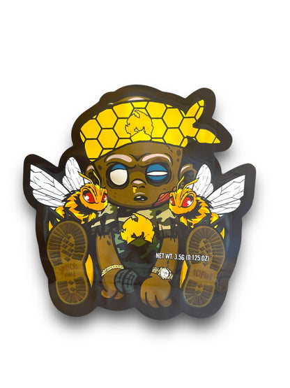 Baby Bee Mylar Bags 3.5g Holographic Shape bag