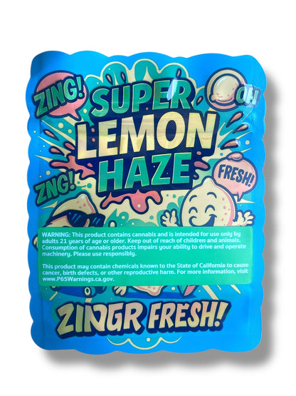 Super Lemon Haze Mylar Bag 3.5g shape bag