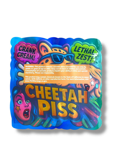 Cheetah Piss Mylar Bag 3.5g shape bag