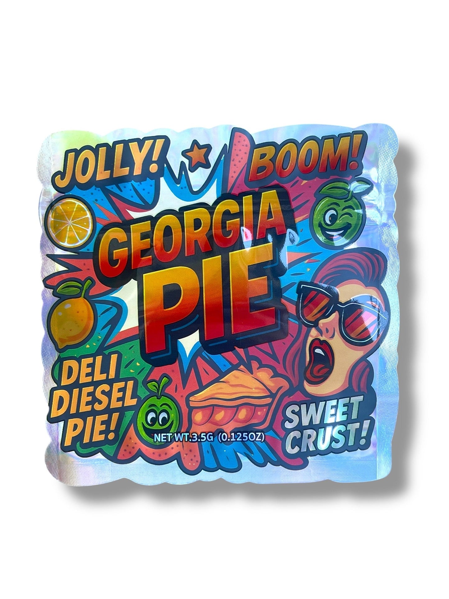 Georgia Pie Mylar Bag 3.5g shape bag