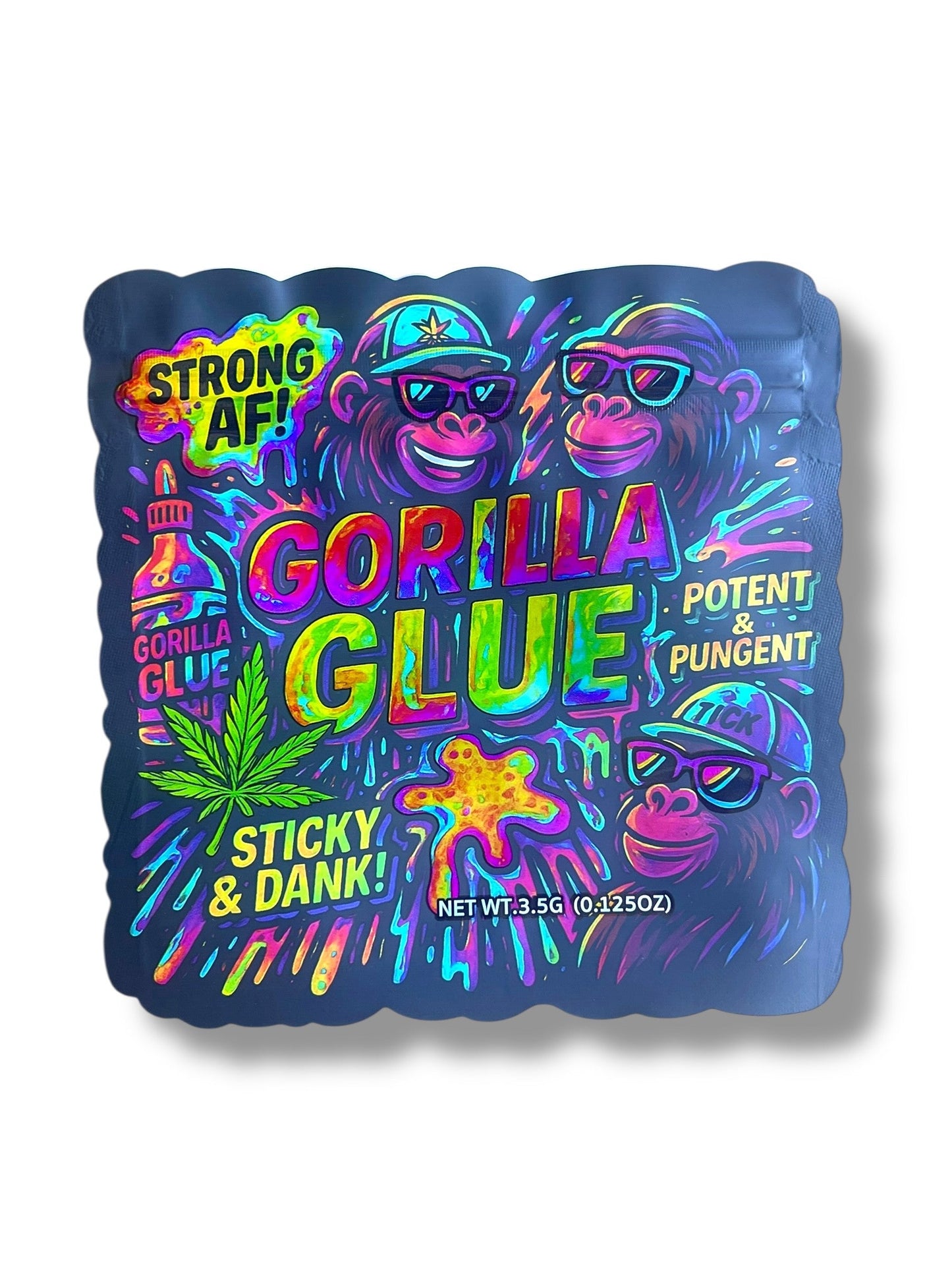 Gorilla Glue Mylar Bag 3.5g - shape bags