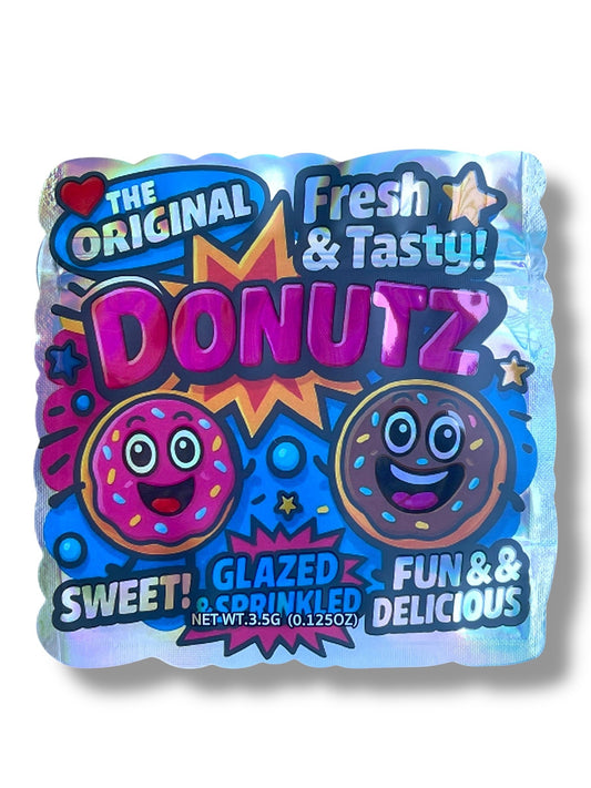 Donutz Glazed Sprinkled Mylar Bag 3.5g shape bags