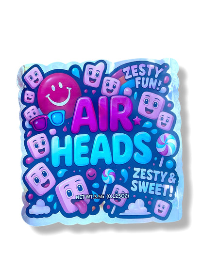Air Heads Mylar Bag 3.5g shape bags