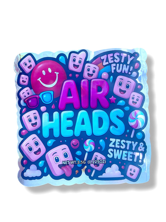 Air Heads Mylar Bag 3.5g shape bags
