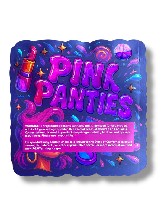 Pink Panties Mylar Bag 3.5g shape bags