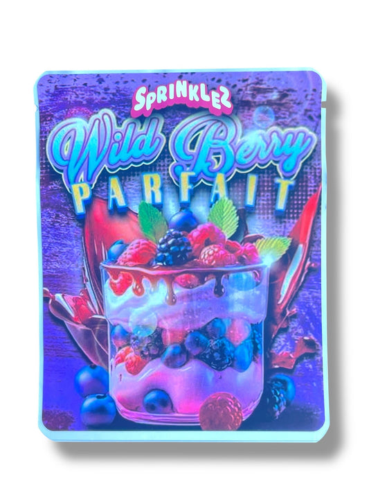Sprinklez Wild Berry Parfait 3.5G Mylar Bags -With stickers and label