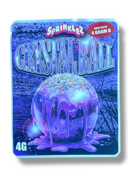 Sprinklez Crystal Ball 3.5G Mylar Bags -With stickers and label