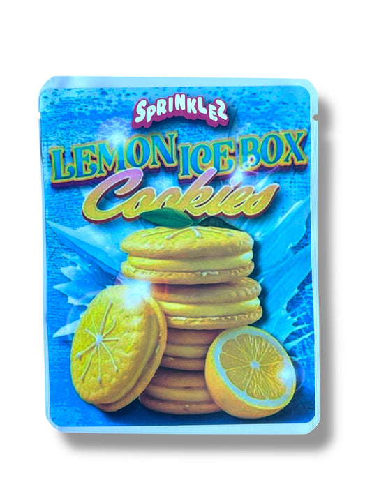 Sprinklez Lemon Ice Box Cookies 3.5G Mylar Bags -With stickers and label