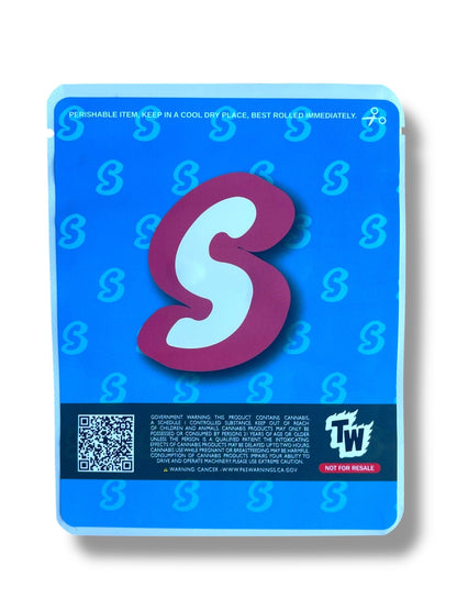 Sprinklez Lemon Ice Box Cookies 3.5G Mylar Bags -With stickers and label