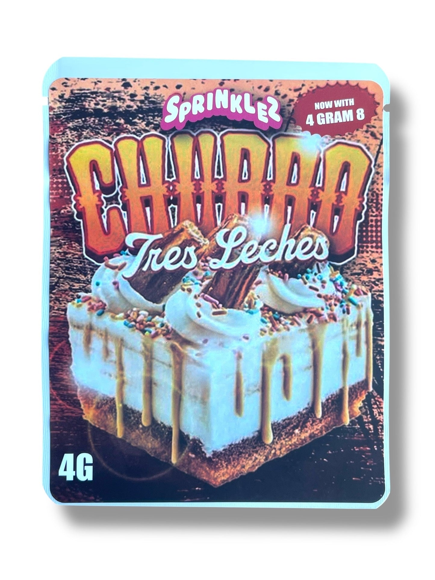 Sprinklez Churro Tres Leaches 3.5G Mylar Bags -With stickers and label