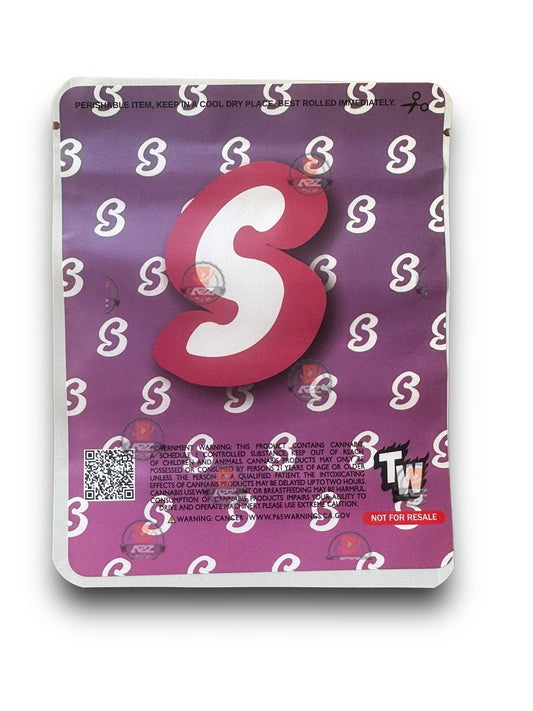 Sprinklez Marble Pound Cake 3.5G Mylar Bags -With stickers and label