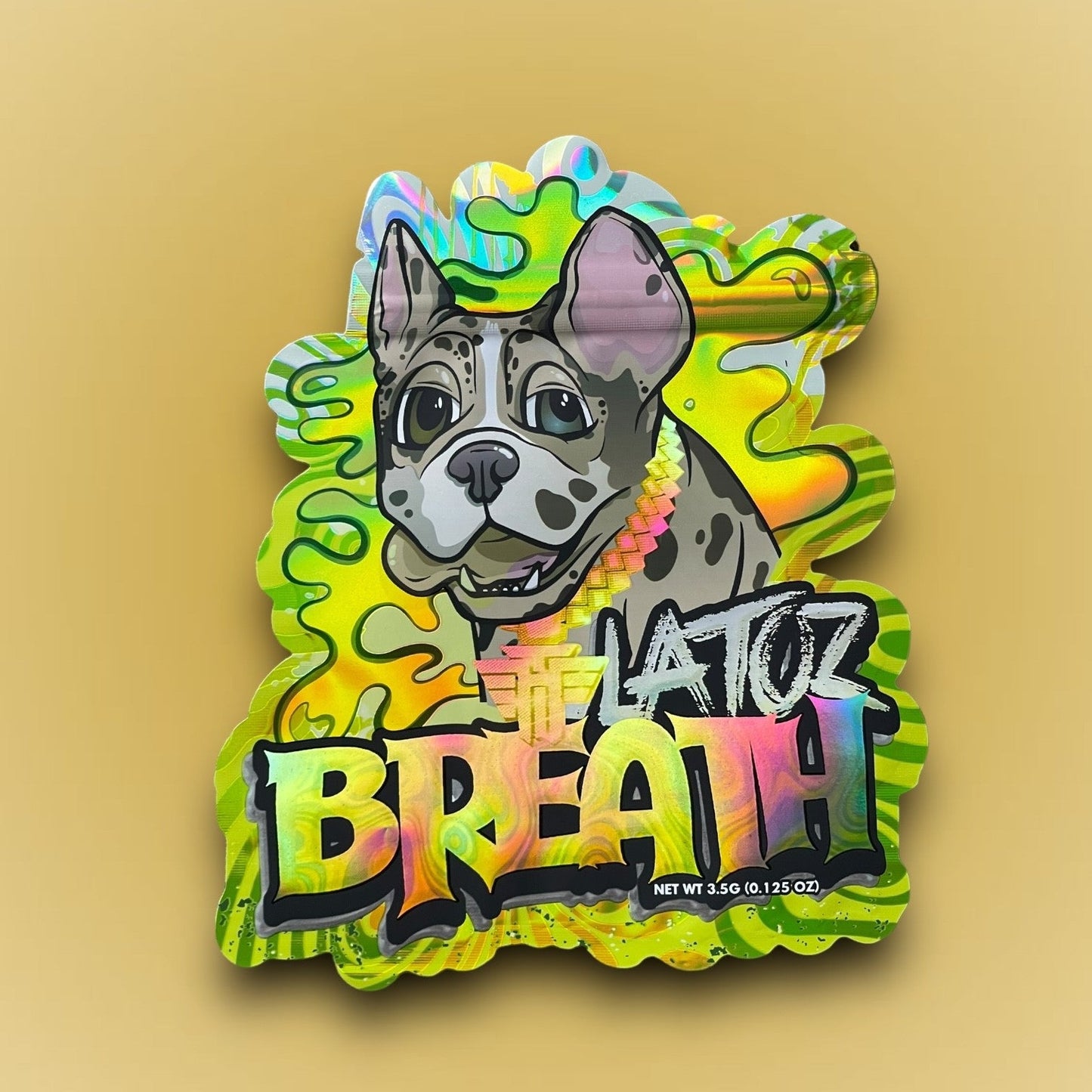 High Tolerance Latos Breath 3.5g Mylar Bag Holographic