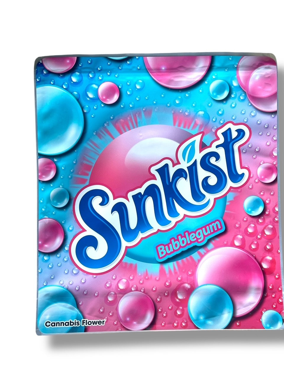 Sunkist Bubblegum Combo Sticker Mylar Bags | 16oz, 1oz & 3.5g