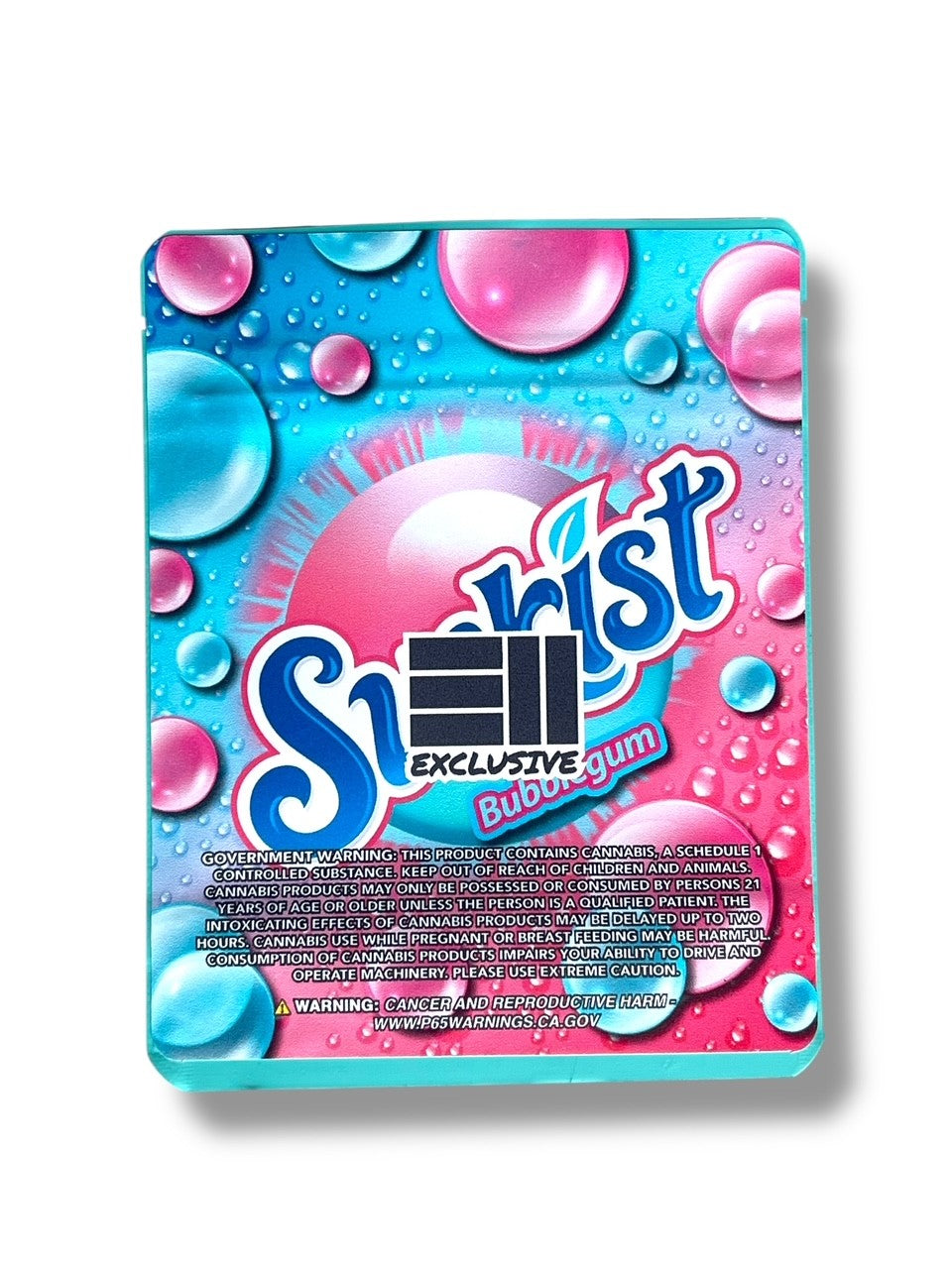 Sunkist Bubblegum Combo Sticker Mylar Bags | 16oz, 1oz & 3.5g