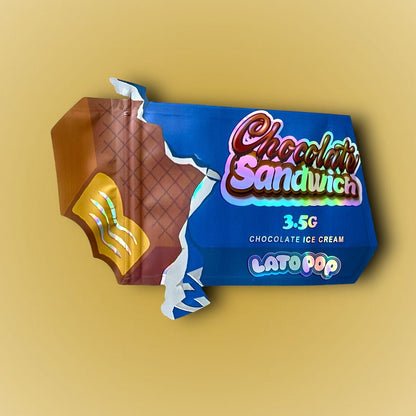 Lato Pop Chocolate Sandwich 3.5g Mylar Bag Holographic