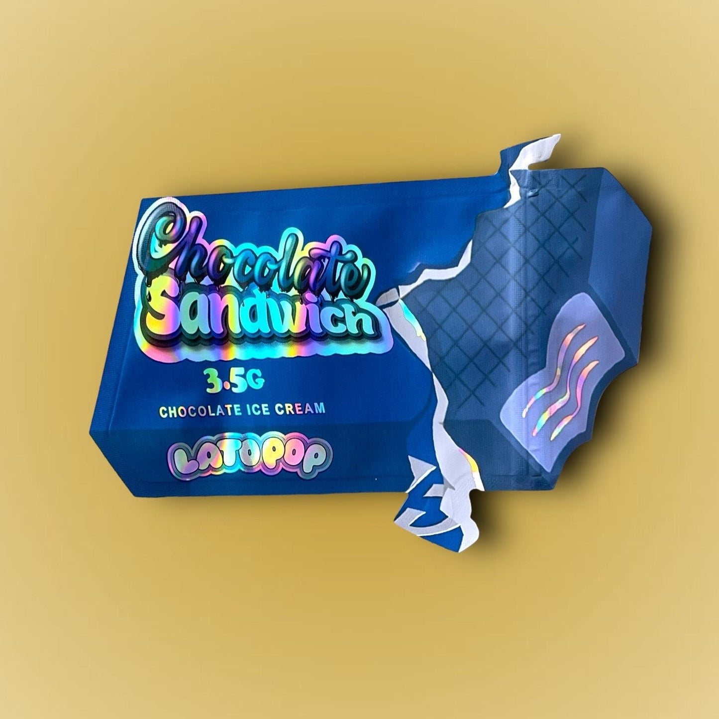 Lato Pop Chocolate Sandwich 3.5g Mylar Bag Holographic