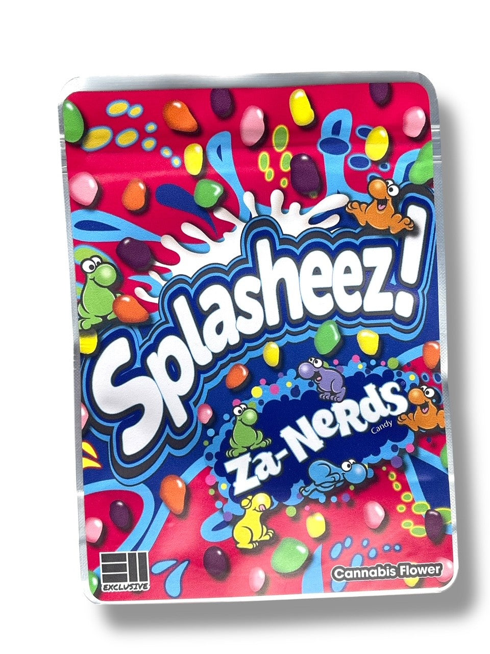 Splasheez Za-Combo Sticker Mylar Bags | Stand-Up 16oz, 1oz & 3.5g