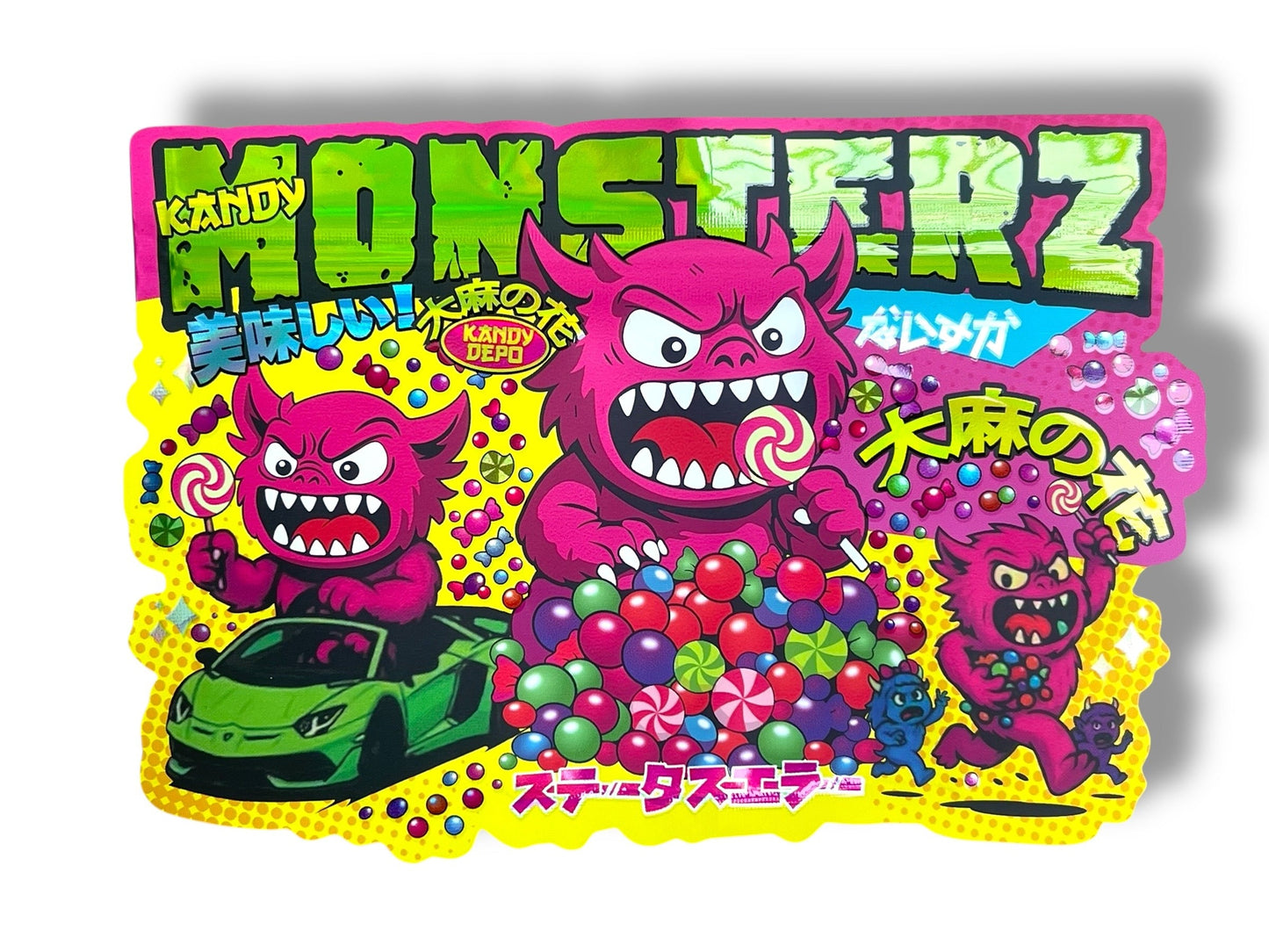 Kandy Monsterz 3.5g Mylar Bag- Packaging Only