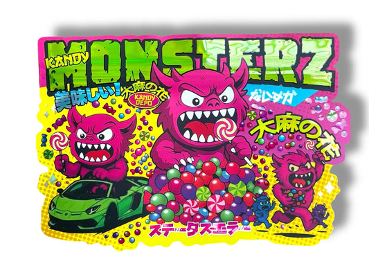 Kandy Monsterz 3.5g Mylar Bag- Packaging Only