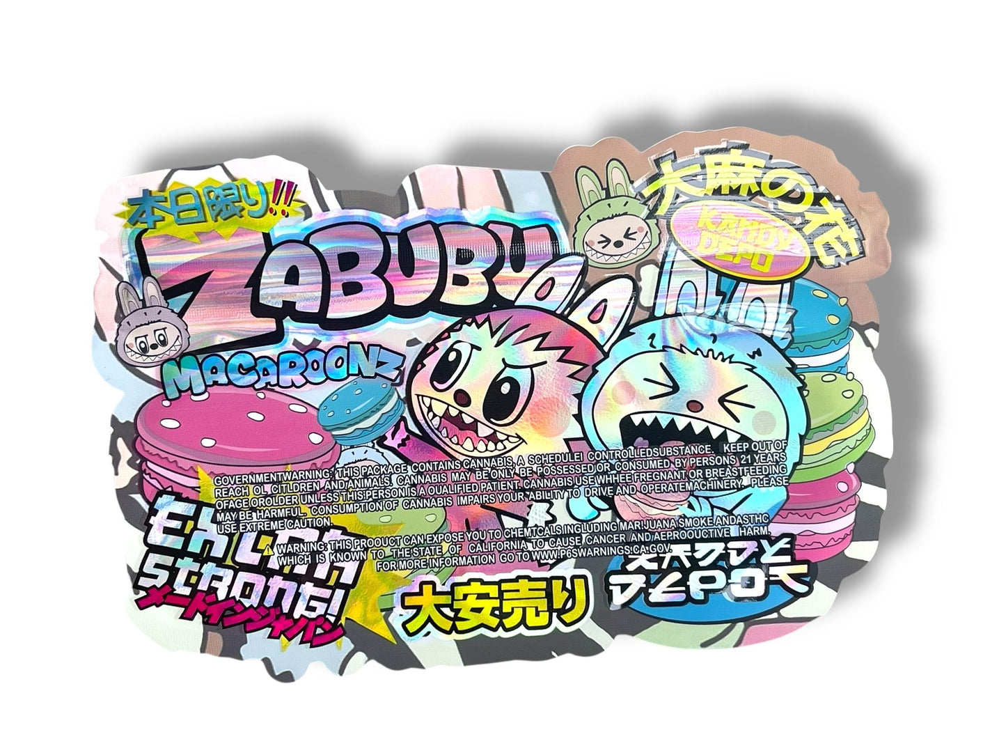 Kandy Depo Zabubu Macaroonz 3.5g Mylar Bag- Packaging Only