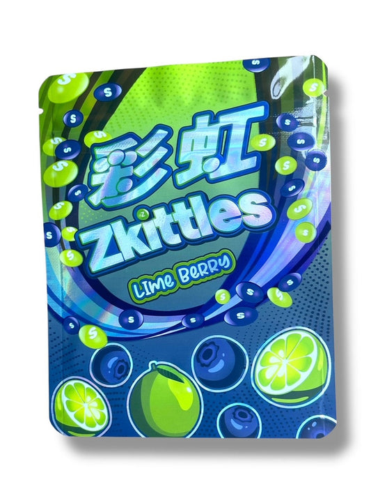 Zkittles Lime Berry3.5g Mylar Bag- Packaging Only
