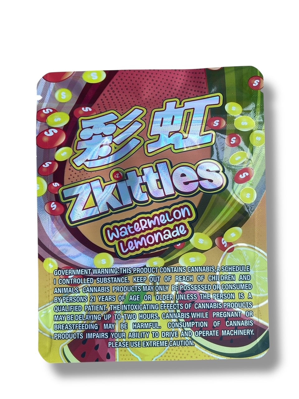Zkittles Watermelon Lemonade 3.5g Mylar Bag- Packaging Only