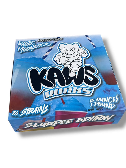 Kawz Exotic Slurpee Edition Moon Rocks 1oz Glass Jars - Varity Pack 16 Strains in box Empty Jars