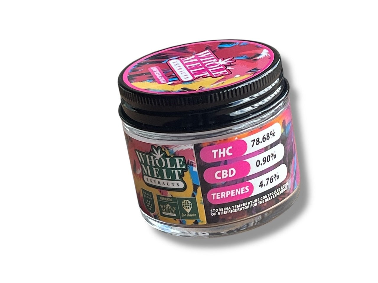 Whole Melt Oasis Edition 1oz Glass Jars - Varity Pack 16 Strains in box Empty Jars