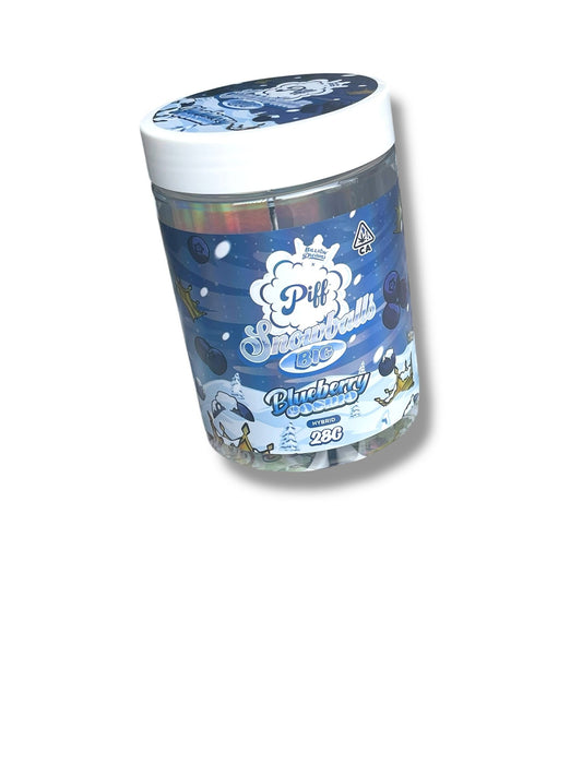Piff Snowballs Big 16-1oz Plastic Jars - Varity Pack 16 Flavors in box 1 pound with outer box Empty plastic Jars