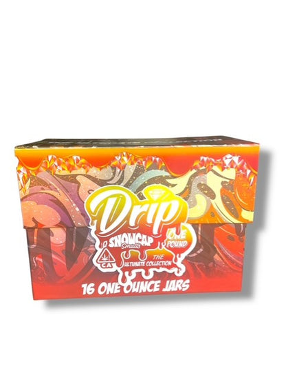 Drip Snowcaps Smalls 16-1oz Plastic Jars - Varity Pack 16 Flavors in box 1 pound with outer box Empty Jars