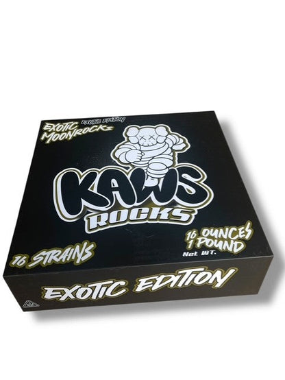 Kawz Exotic Edition Moon Rocks 1oz Glass Jars - Varity Pack 16 Strains in box Empty Jars