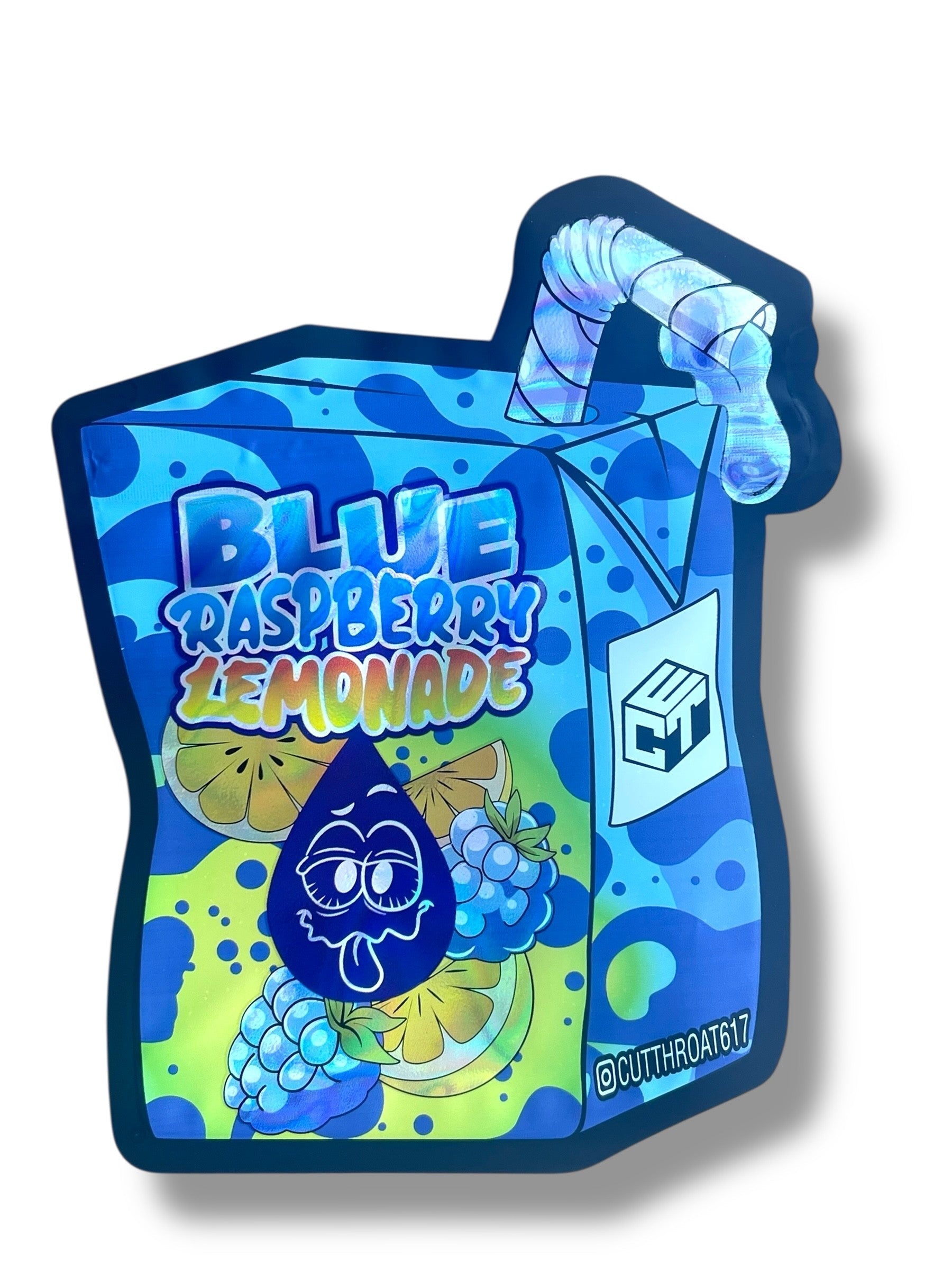 Blue Raspberry Lemonade 3.5g Mylar Bag- Packaging Only Juice box