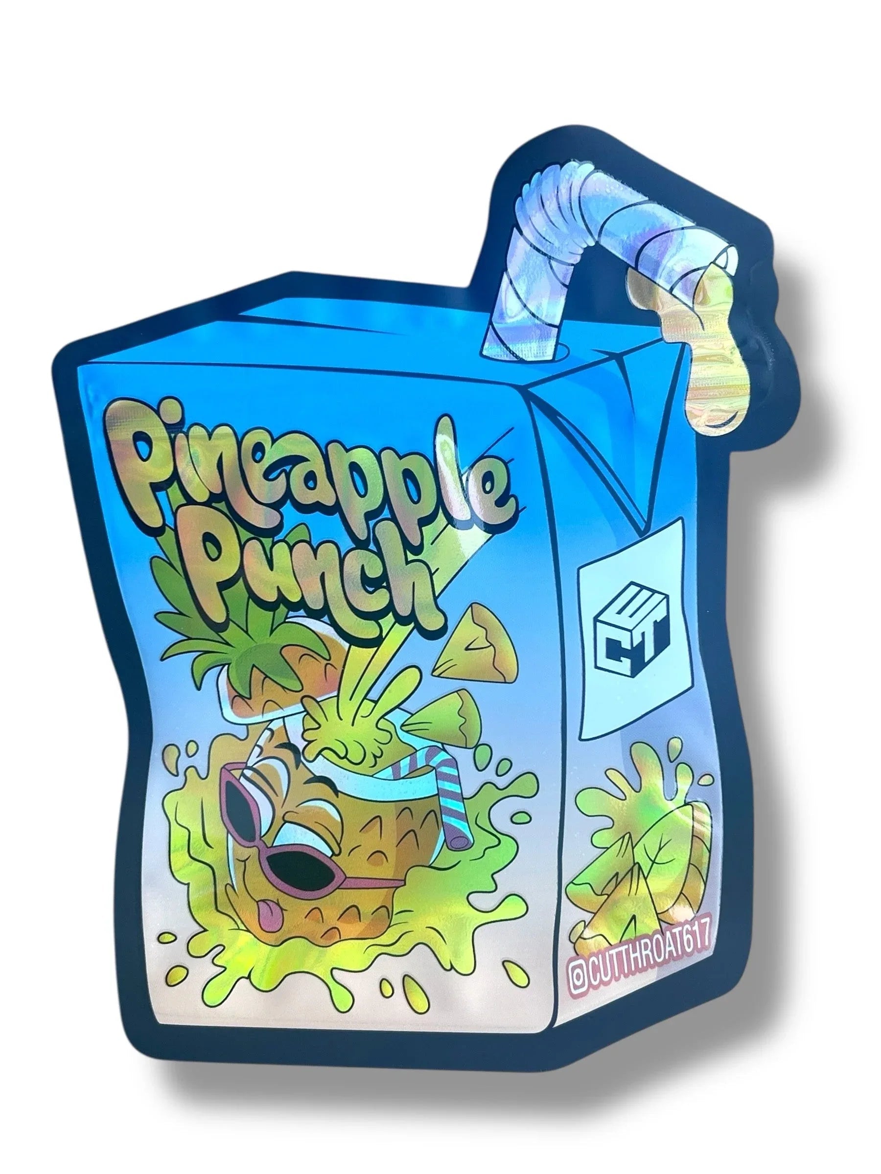 Pineapple Punch 3.5g Mylar Bag- Packaging Only Juice box - Black Unicorn Hub