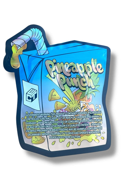 Pineapple Punch 3.5g Mylar Bag- Packaging Only Juice box - Black Unicorn Hub