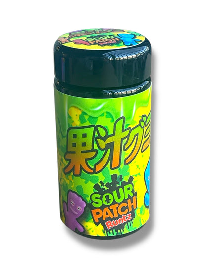 100 ML Black UV Miron glass jars 3.5g-7g Sour Patch Runtz