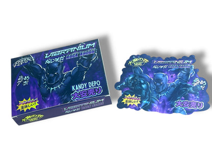 Kandy Depo Black Panther Mylar Bags with Boxes 3.5g Box Packaging