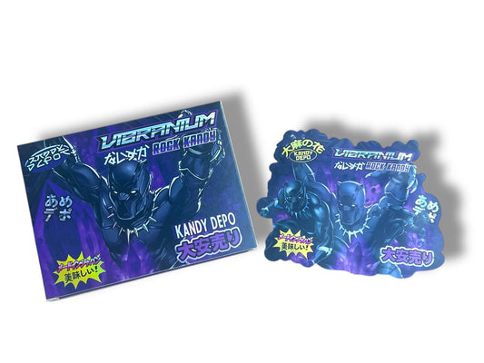 Kandy Depo Black Panther Mylar Bags with Boxes 3.5g Box Packaging