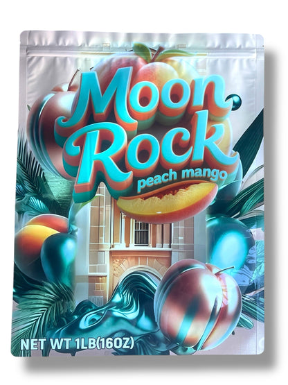 Moon Rock Peach Mango Mylar Bag (Large) 1 LBS - 16OZ (454g)