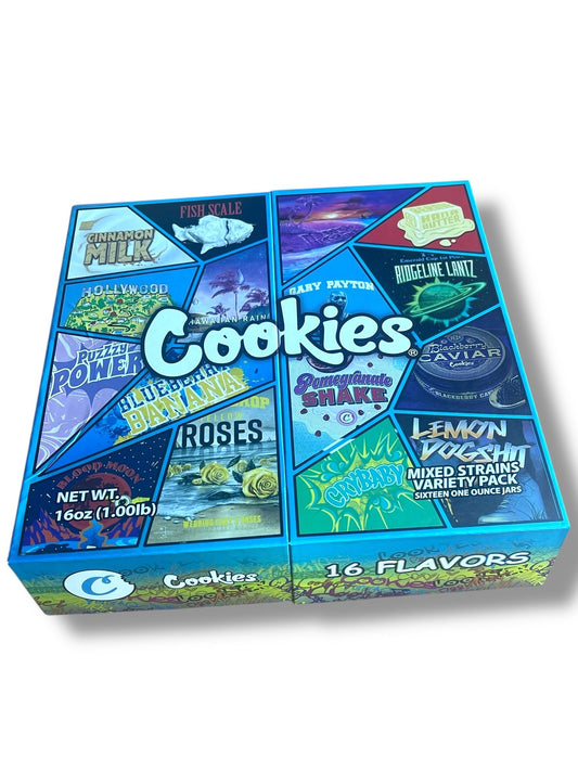 Cookies Variety Pack 16-1oz Jars in a box