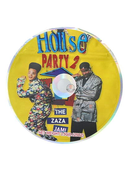 House Party 2 CD Cases with Mylar bags 3.5g The Zaza Jam