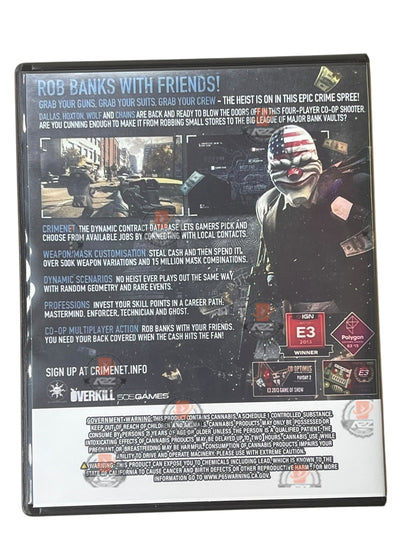 Pay Day 2 CD Cases with Mylar bags 3.5g