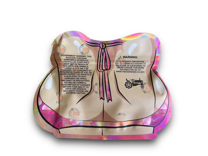 Bubblegum 3.5G Mylar Bags Holographic cut out