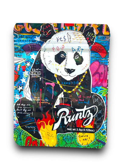 Pop Art Panda 3.5G Mylar Bags Holographic