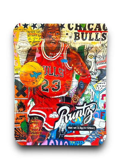 Michael Jordan 3.5G Mylar Bags Holographic Chicago Bulls Play Off